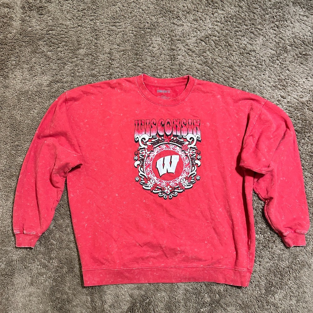Vintage NCAA ZooZat Wisconsin Badger “oversized” woman’s sweater 00s size large